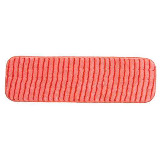 Mop Pad, Ultra Aggressor Red Microfiber, 5" x 18", (DROP SHIP ONLY from Golden Star, Inc. - $100 minimum order for prepaid freight outside the Continental U.S., $100 dollar minimum order inside the Continental U.S.)
