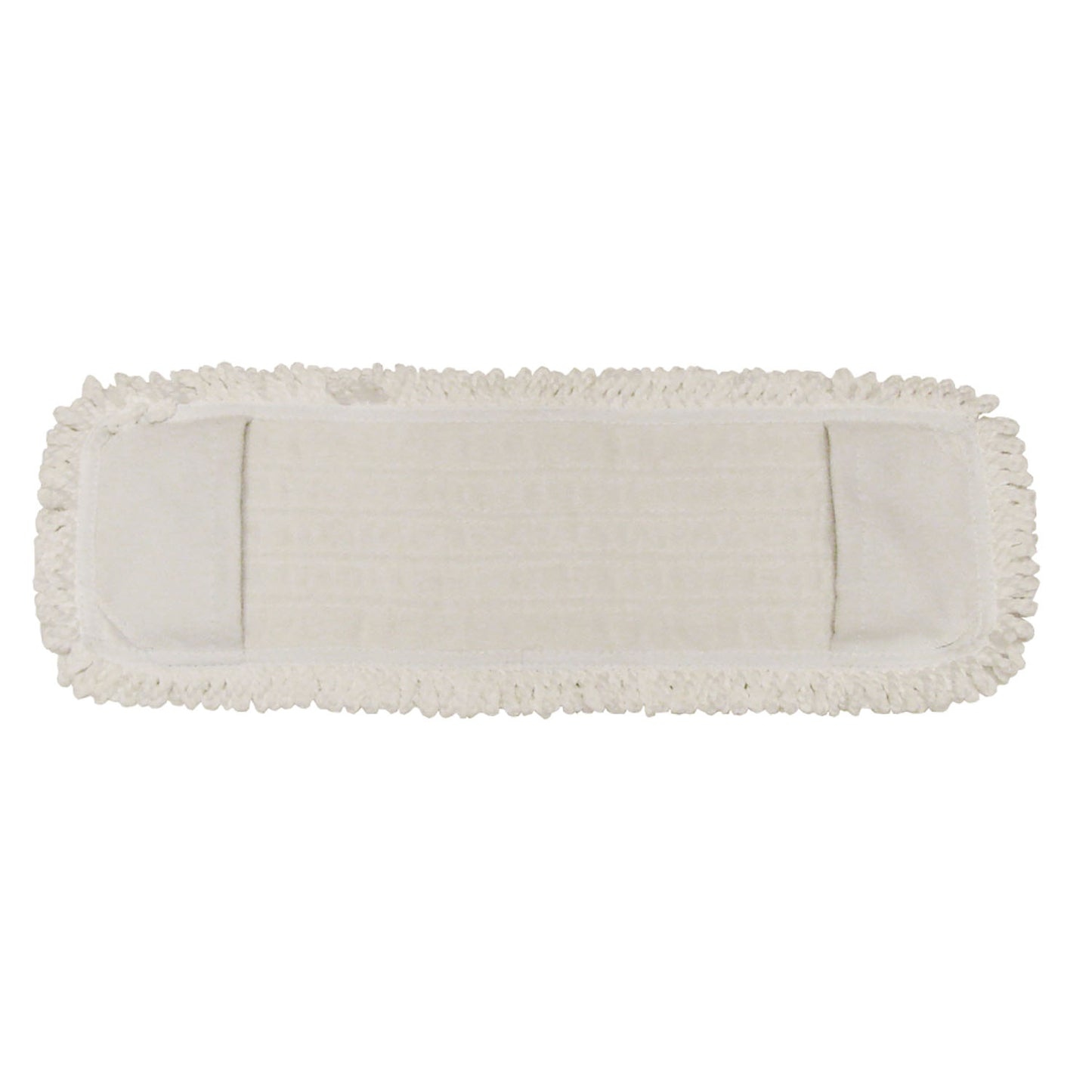 Mop Pad, Ultra Looped-End Microfiber, Pocket Style, White, 5" x 18", (DROP SHIP ONLY from Golden Star, Inc. - $100 minimum order for prepaid freight outside the Continental U.S., $100 dollar minimum order inside the Continental U.S.)