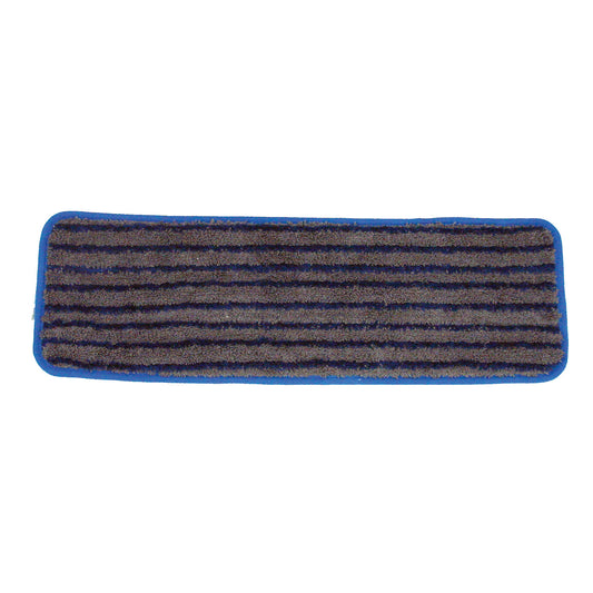 Wet Mop, Microfiber Scrubber Pad, Blue and Gray, 5" x 24", (DROP SHIP ONLY from Golden Star, Inc. - $100 minimum order for prepaid freight outside the Continental U.S., $100 dollar minimum order inside the Continental U.S.)