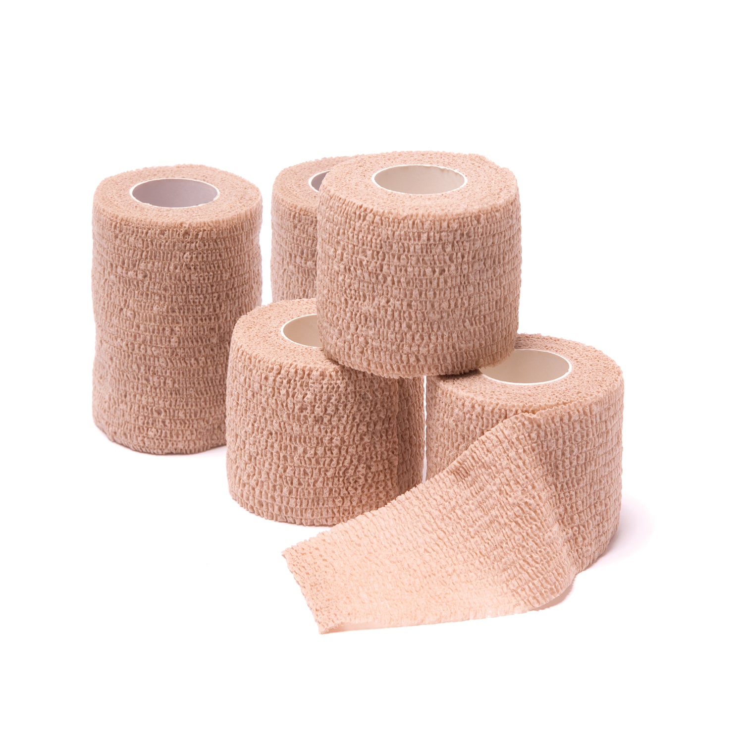 Cohesive Bandage, Tan, 2" x 5 yds, 36/bx (6/cs, 24 cs/plt)