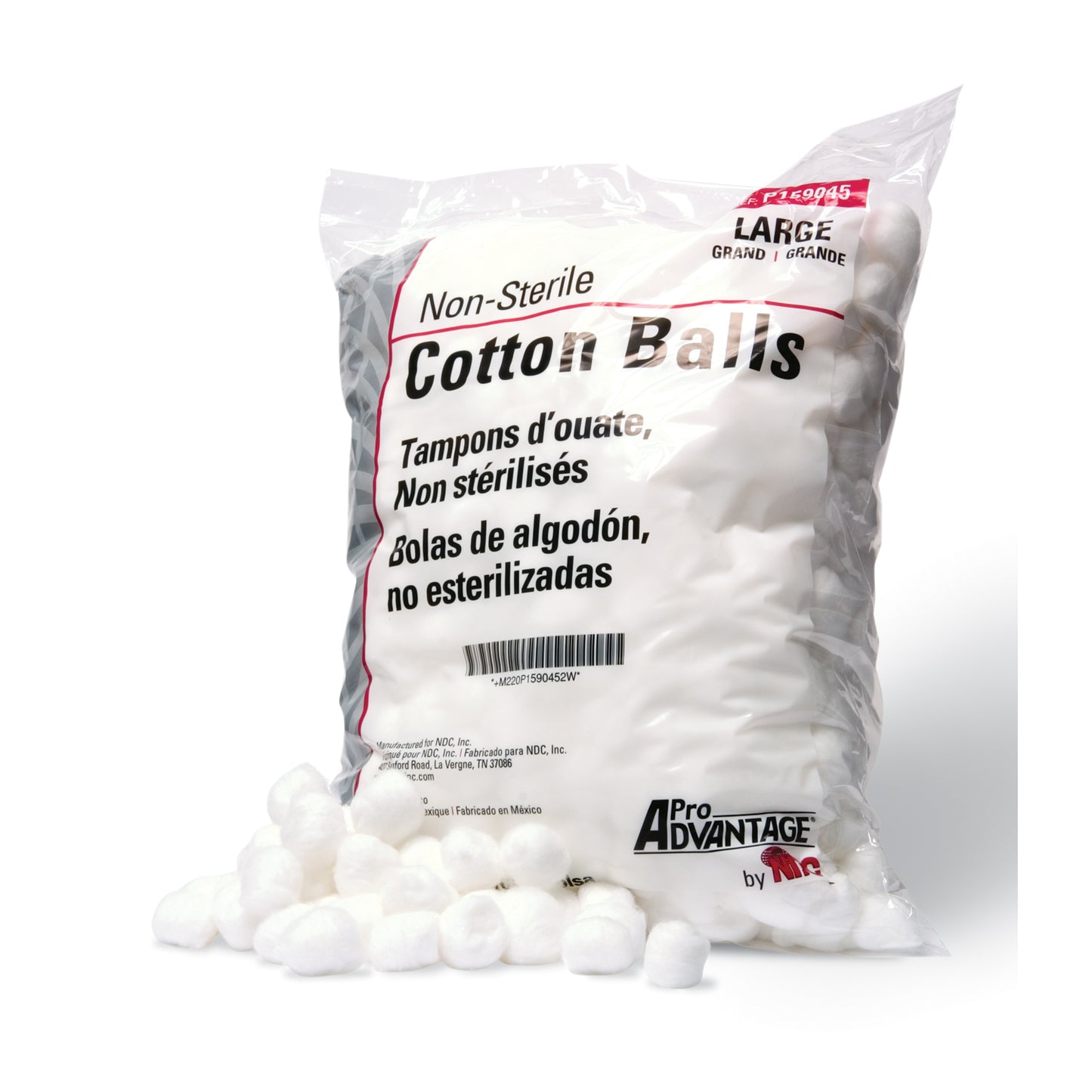 Cotton Ball, Medium, 2000/bg, 2 bg/cs (77 cs/plt) 