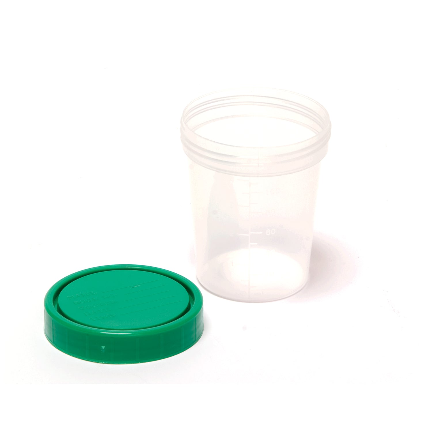 Specimen Container, Screw-On Lid, 4 oz, Non-Sterile, 25/slv, 20 slv/cs (16 cs/plt)