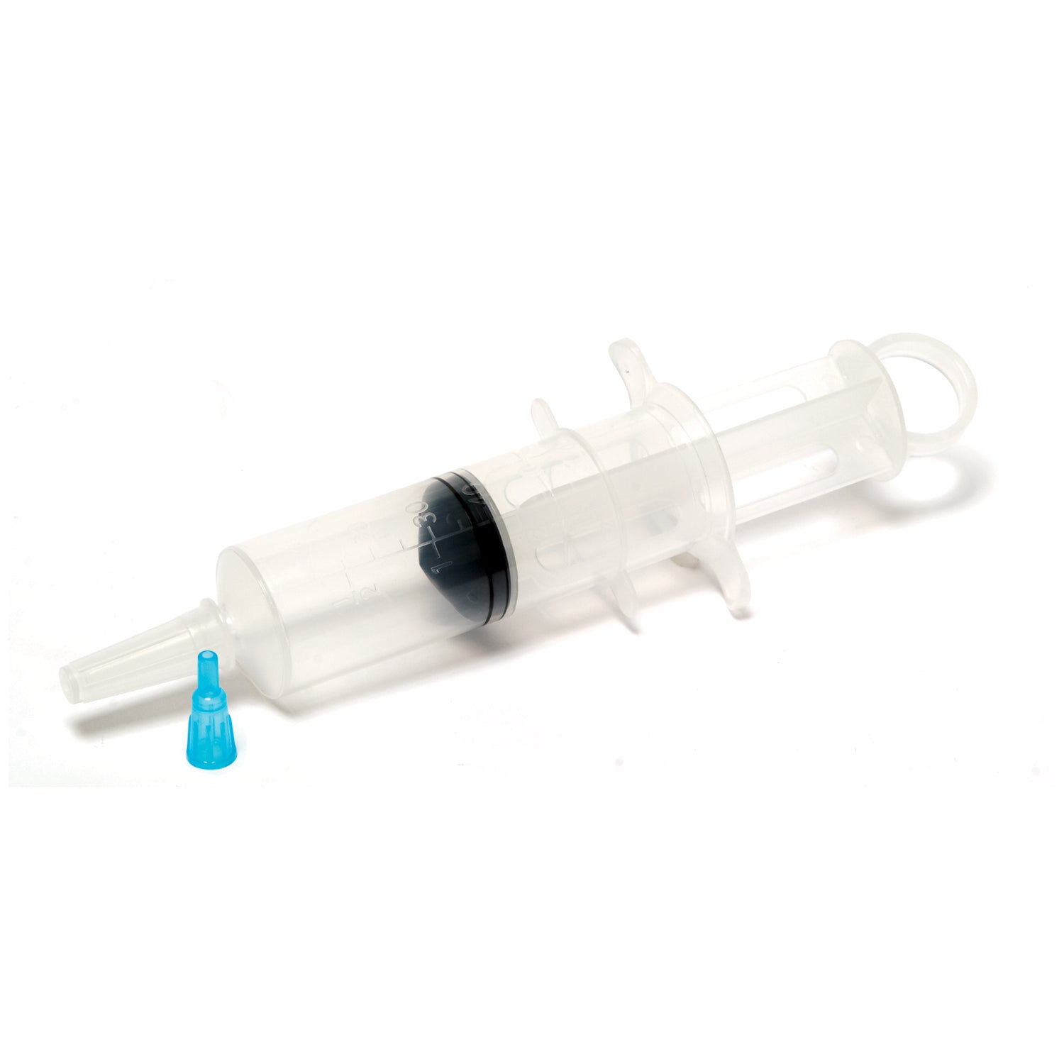 Syringe, 60cc, Catheter Tip, Thumb Control Ring, Small Tip Adapter, Packed in Resealable IV Pole Bag, Non-Sterile, 30/cs (110 cs/plt)(To Be DISCONTINUED)