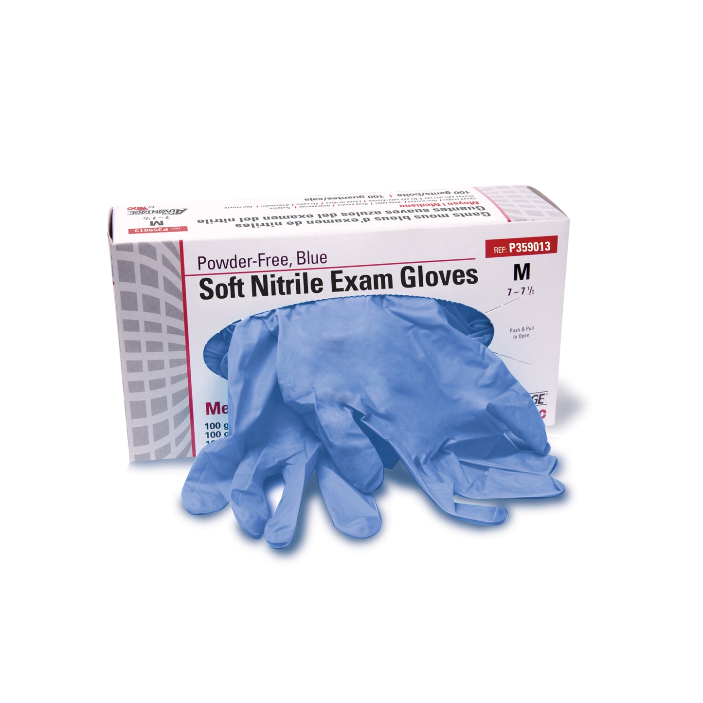 Soft Nitrile Glove, Large, Blue, 200/bx, 10 bx/cs (50 cs/plt)