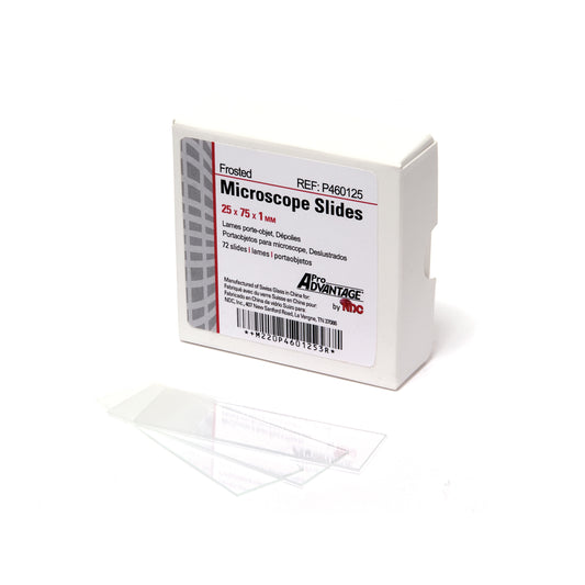 Frosted Microscope Slides, 75mm x 25mm, 72/bx, 20 bx/cs (40 cs/plt)