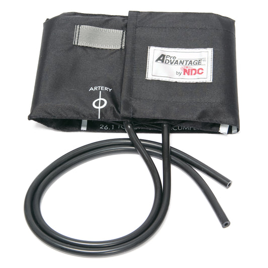 Cuff & Bladder, Large Adult, 2-Tube, Black, Latex Free (LF)