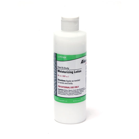 Hand & Body Moisturizing Lotion, 8 oz Bottle, Flip Top Cap, 48/cs (56 cs/plt) 