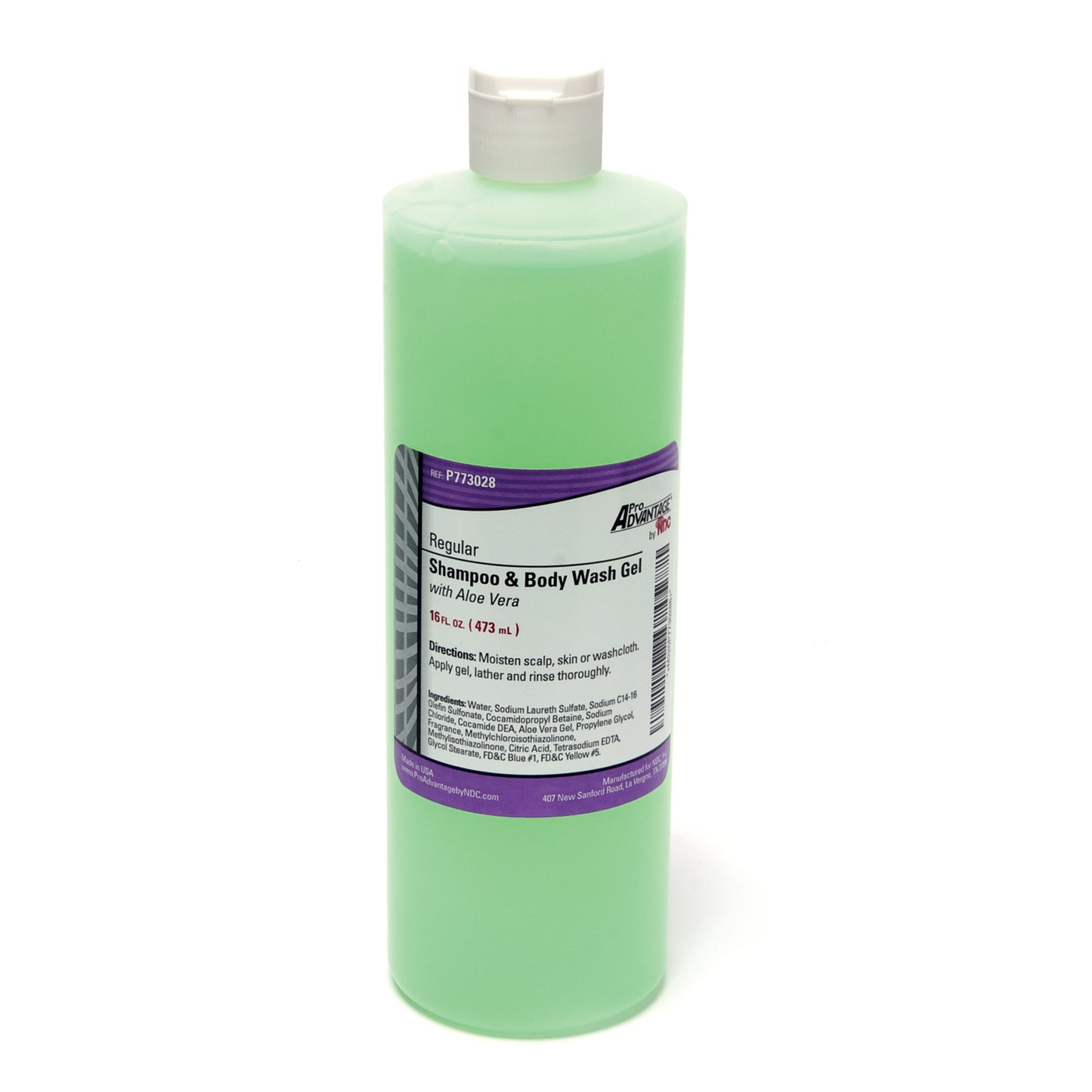 Shampoo & Body Wash, 16 oz Bottle, Flip Top Cap, 12/cs (115 cs/plt)