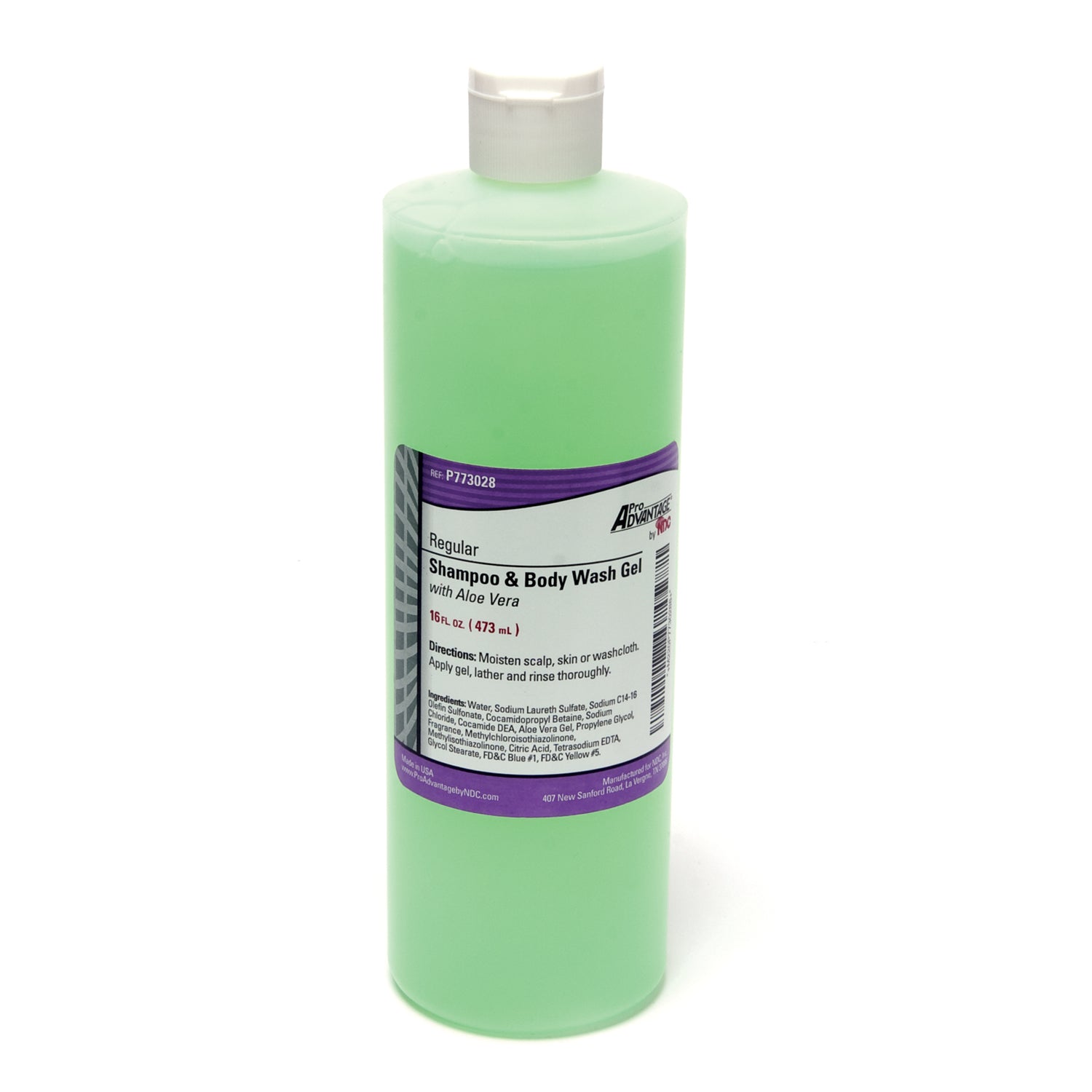 Shampoo & Body Wash, 16 oz Bottle, Flip Top Cap, 12/cs (115 cs/plt)
