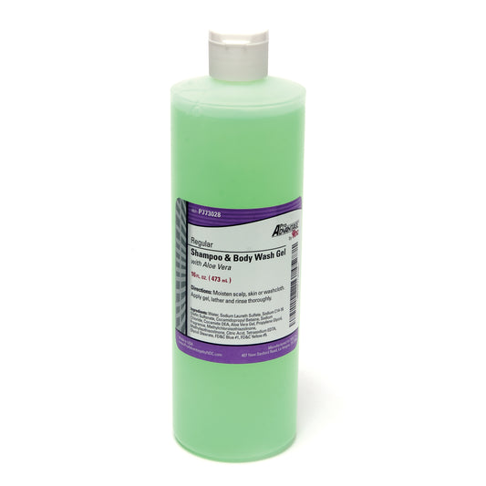 Shampoo & Body Wash, 16 oz Bottle, Flip Top Cap, 12/cs (115 cs/plt)