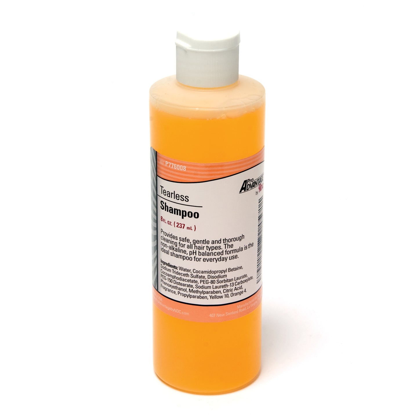 Tearless Shampoo, 8 oz, Flip Top Cap, 48/cs (64 cs/plt)