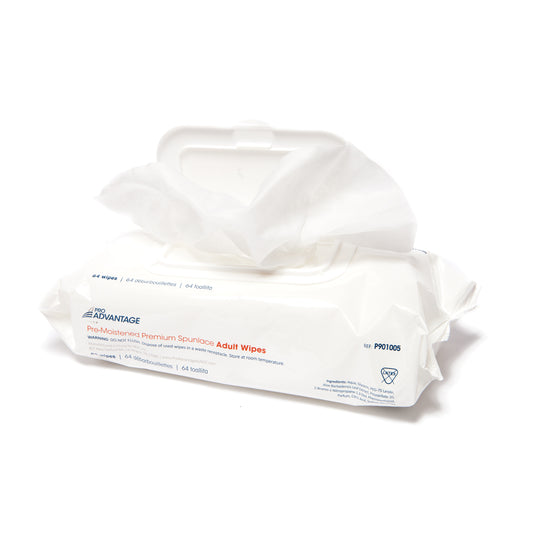 Spunlace Cloth in Soft Pack, 8x 12, Flip Top Lid, 64/soft pack, 8 pk/cs (80 cs/plt)