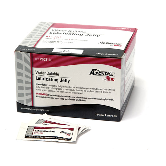 Lubricating Jelly Packet, 3gm, Sterile, 144/bx, 12 bx/cs (66 cs/plt)