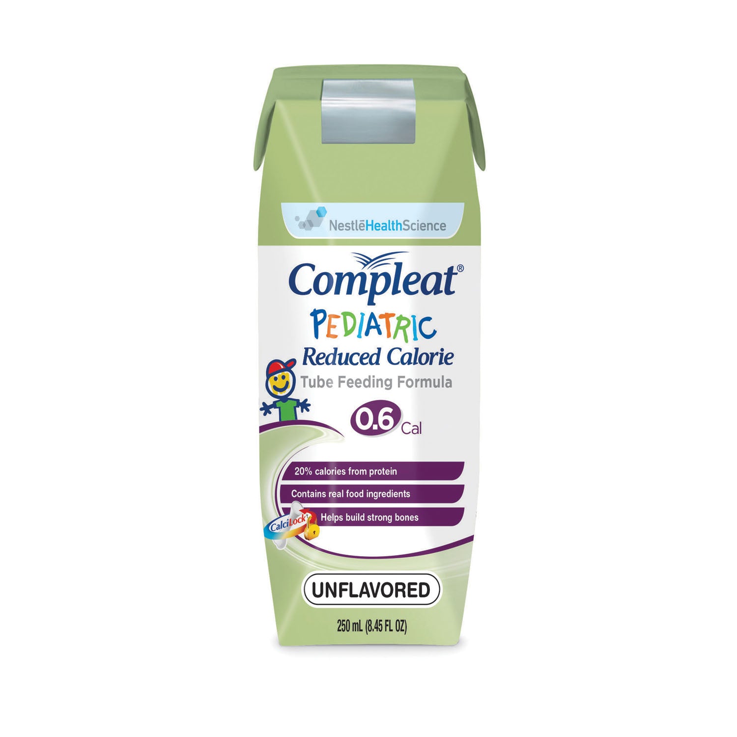 Compleat Pediatric, Reduced Calorie, 250mL Cans, Unflavored, 24/cs (144 cs/plt) (Minimum Expiry Lead is 90 days; Non-Returnable) (Continental US Only) (Nestle products cannot be sold online without Nestle's prior written permission) (Products cannot be sold on Amazon.com or any other 3rd party site)