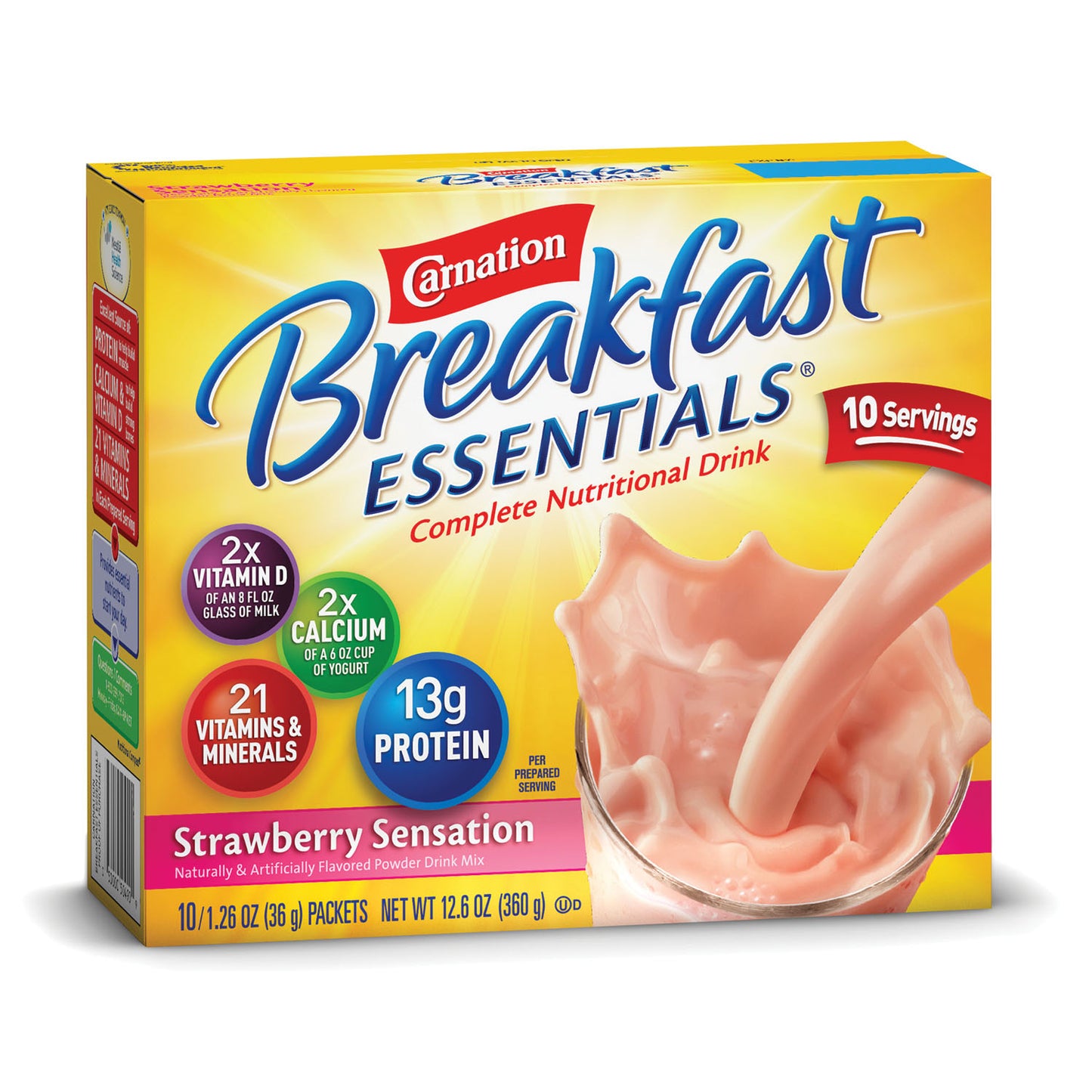 Strawberry Sensation, 1.26 oz envelopes, 10-count envelope pack, 6pk/cs (Minimum Expiry Lead is 90 days; Non-Returnable) (Continental US Only) (Nestle products cannot be sold online without Nestle's prior written permission) (Products cannot be sold on Amazon.com or any other 3rd party site)