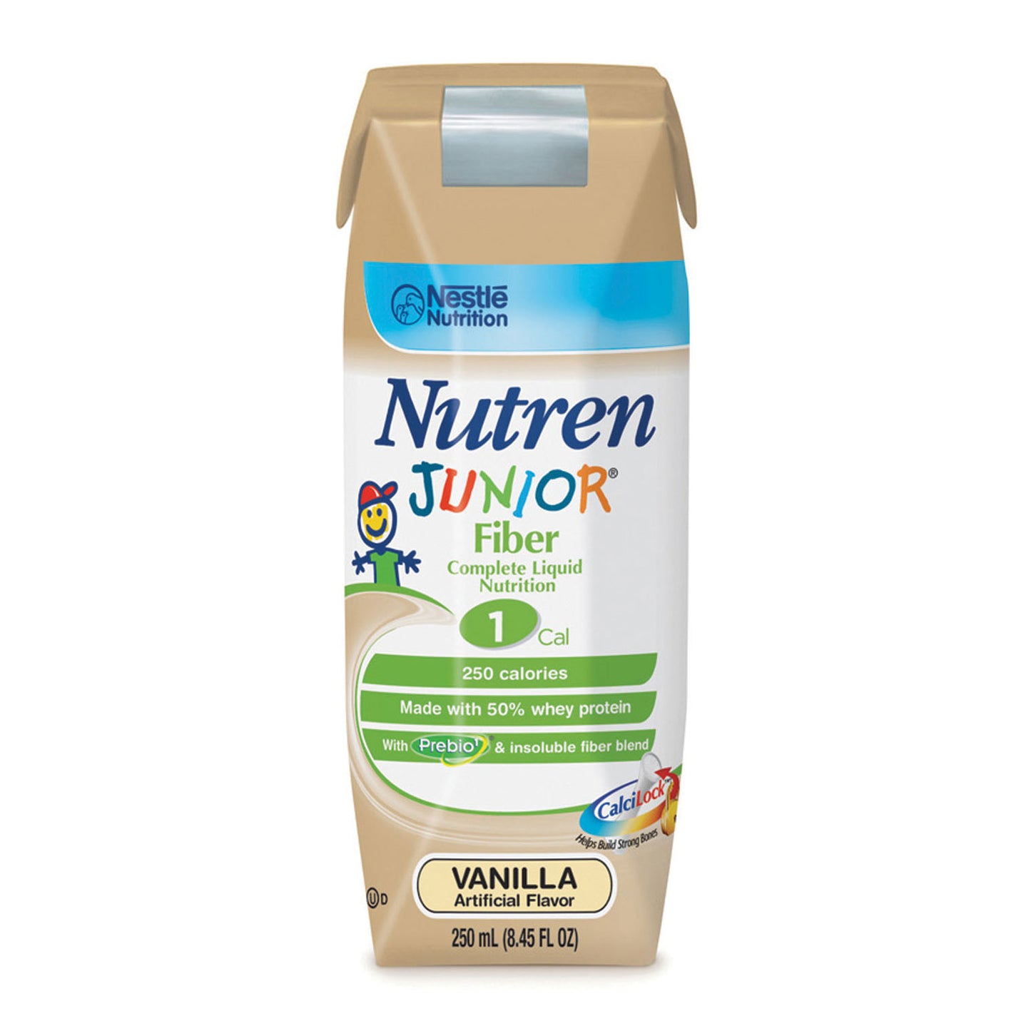 Nutren Junior, Fiber Unflavored UltraPak Spikeright, 250 mL Tetra Prisma, Vanilla, 24/cs (Products can