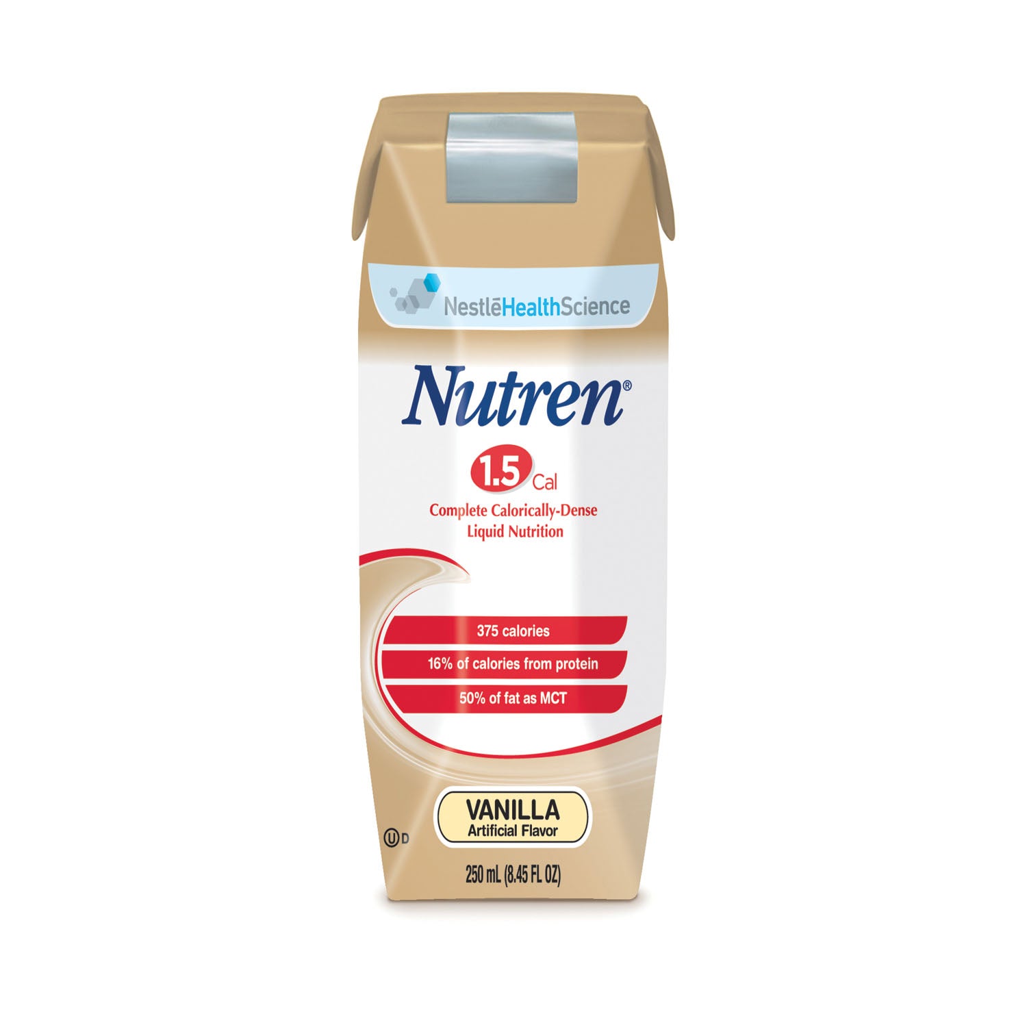 Nutren 1.5, Unflavored, 250 mL Tetra Prisma, 24/cs (144 cs/plt) (Minimum Expiry Lead is 90 days) (Continental US Only) (Nestle products cannot be sold online without Nestle's prior written permission) (Products cannot be sold on Amazon.com or any other 3