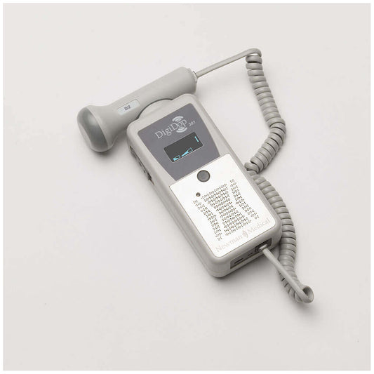 Non-Display Digital Doppler (DD-301) & 3MHz Waterproof Rechargeable Obstetrical Probe (US Only) (DROP SHIP ONLY)