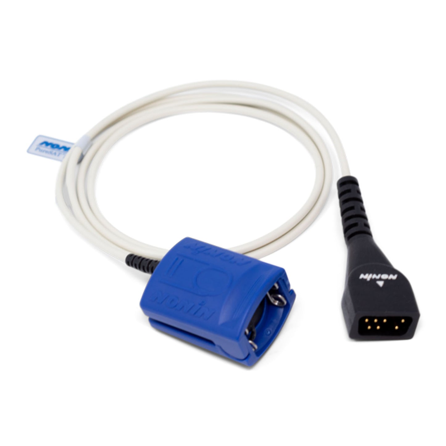 SpO2 Sensor, Finger Clip, Reusable, Adult, 8000AA (1 meter) (Continental US Only - including Alaska & Hawaii)
