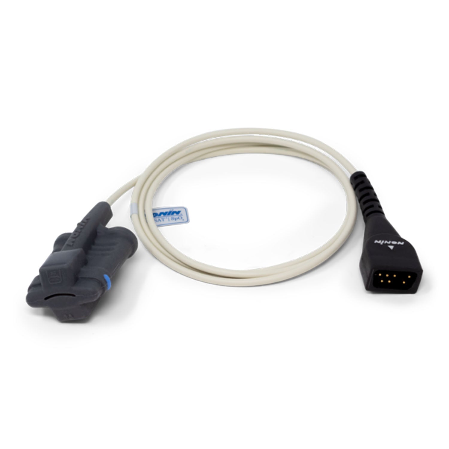 SpO2 Sensor, Soft, Reusable, Medium (3 meters), for use with 8000SM-3 (Continental US Only - including Alaska & Hawaii)