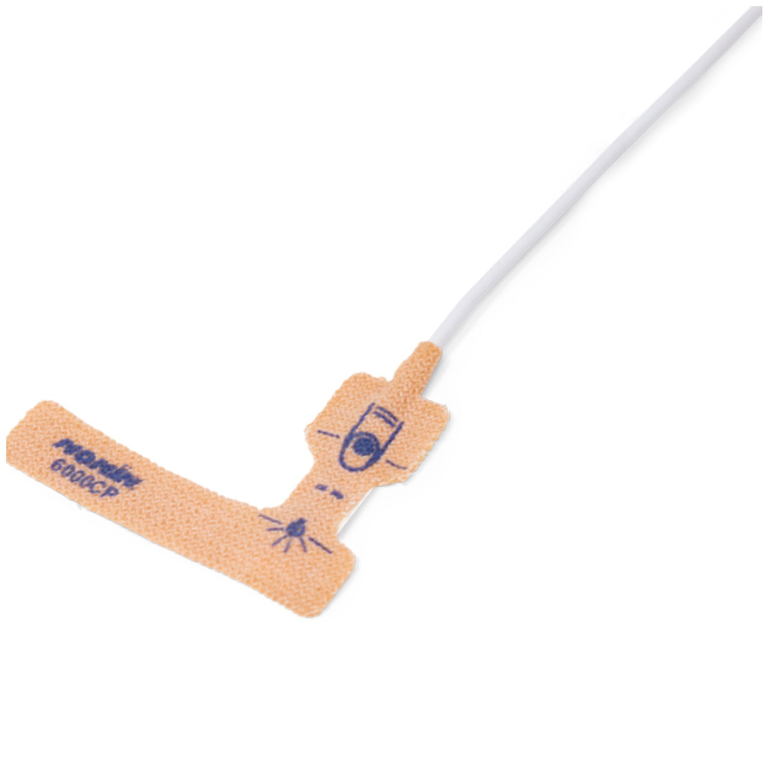 SpO2 Sensor, Cloth, Disposable, Pediatric, 6000CP (1meter), 24/bx (Continental US Only - including Alaska & Hawaii)