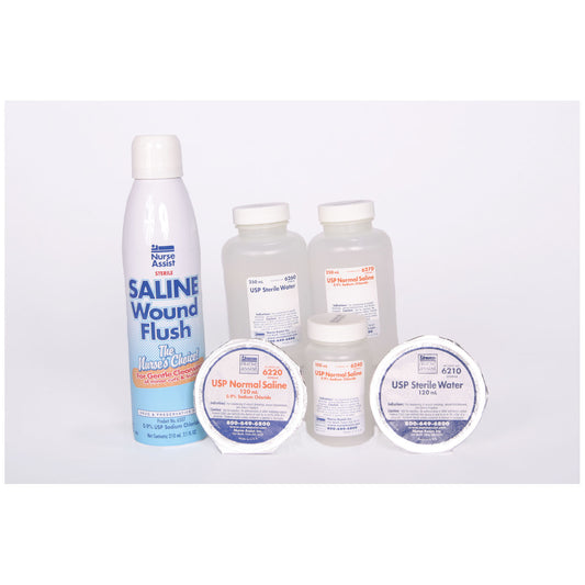 Saline Wound Flush, Spray Can, 7.1 oz, 12/cs (Rx) (150 cs/plt) (Item is Non-Returnable & Non-Refundable)