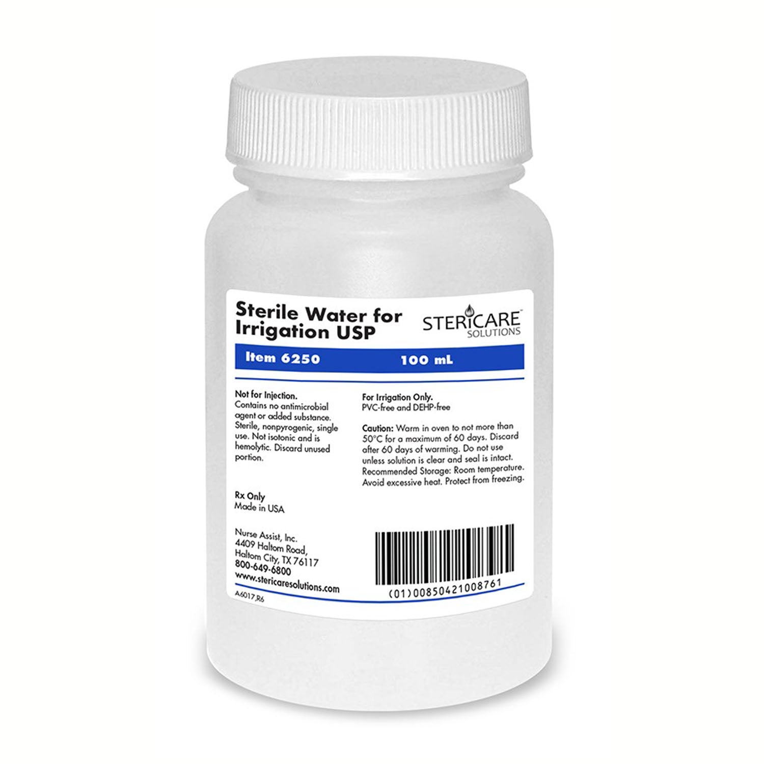 Irrigation Device & Suctioning Water Sterile 100mL, Screw Top Bottle, 48/cs (Rx) (100 cs/plt)