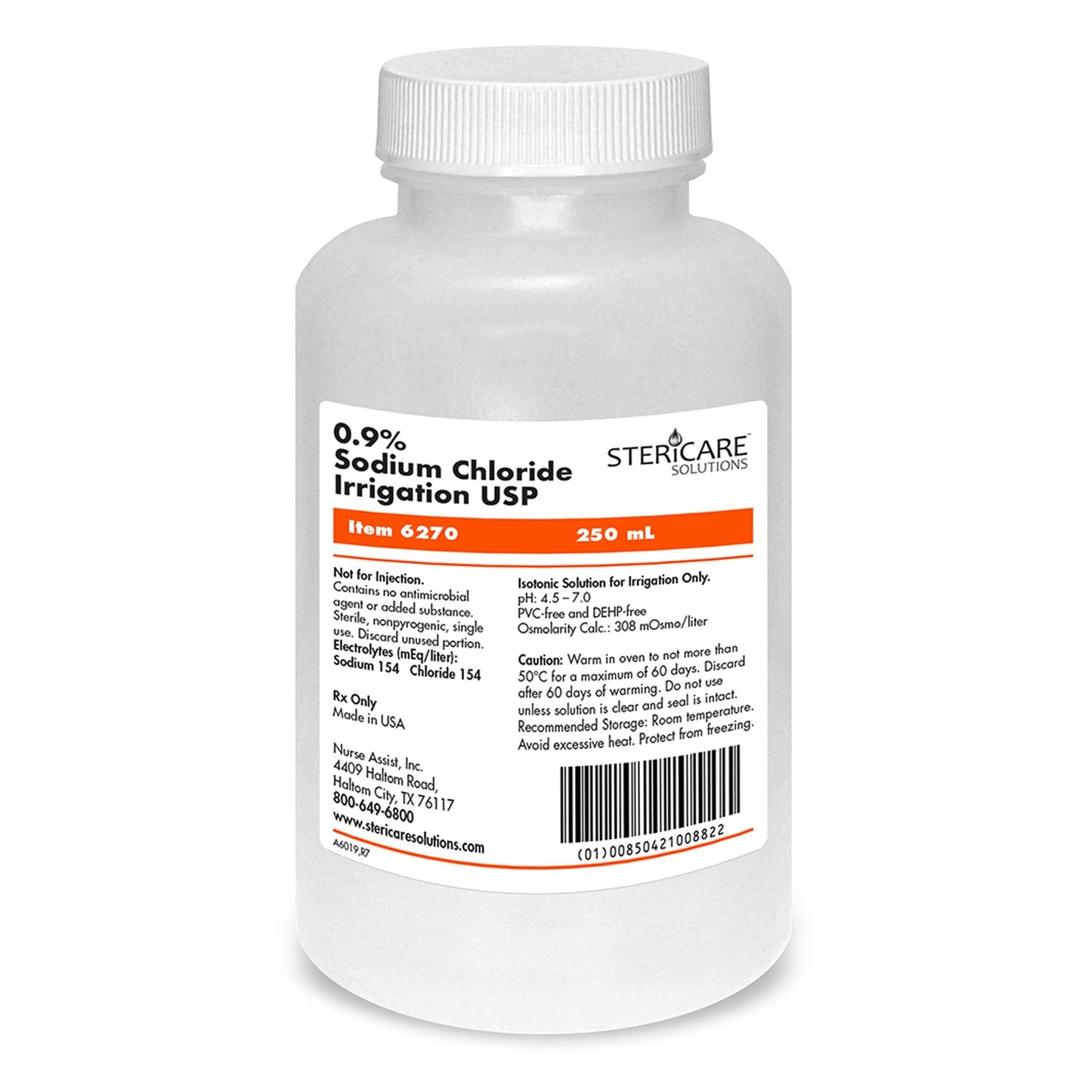 Irrigation Device & Suctioning Water Sterile 500mL, Screw Top Round Bottle, 18/cs (Rx) (Item is Unavailable for Sale by the Manufacturer - Suggested replacement is 6290 - Round Bottle)&nbsp;&nbsp;<Strong style="color:red">Max weekly quantity allowed: 10</Strong>
