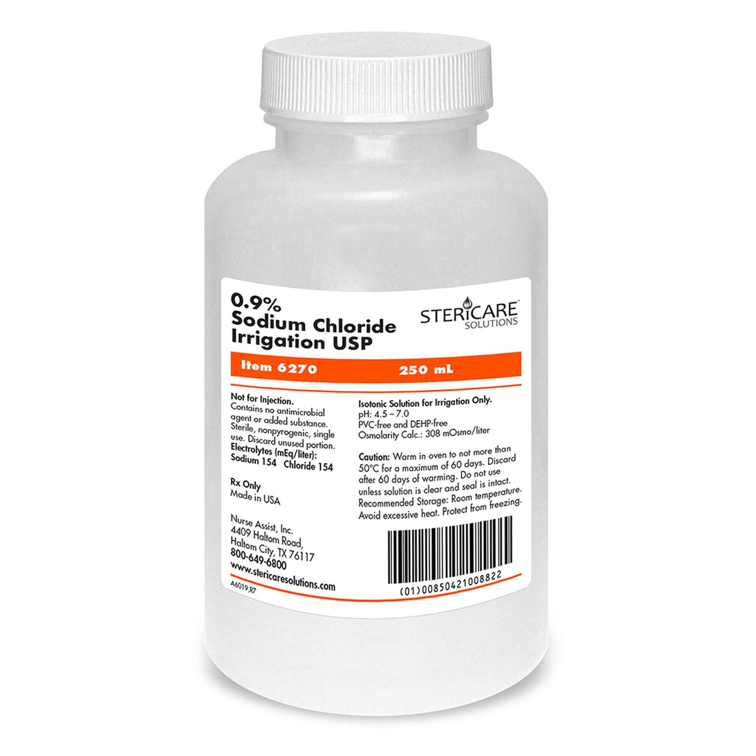 Irrigation Device & Suctioning Water Sterile 500mL, Screw Top Round Bottle, 18/cs (Rx) (Item is Unavailable for Sale by the Manufacturer - Suggested replacement is 6290 - Round Bottle)&nbsp;&nbsp;<Strong style="color:red">Max weekly quantity allowed: 10</Strong>