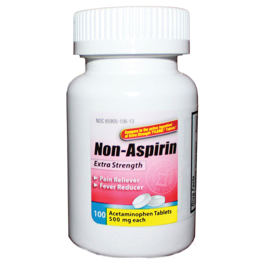 Acetaminophen Tablets, 500mg, 100/btl, 24 btl/cs, Compare to Tylenol Extra Strength (Not Available for sale into Canada)