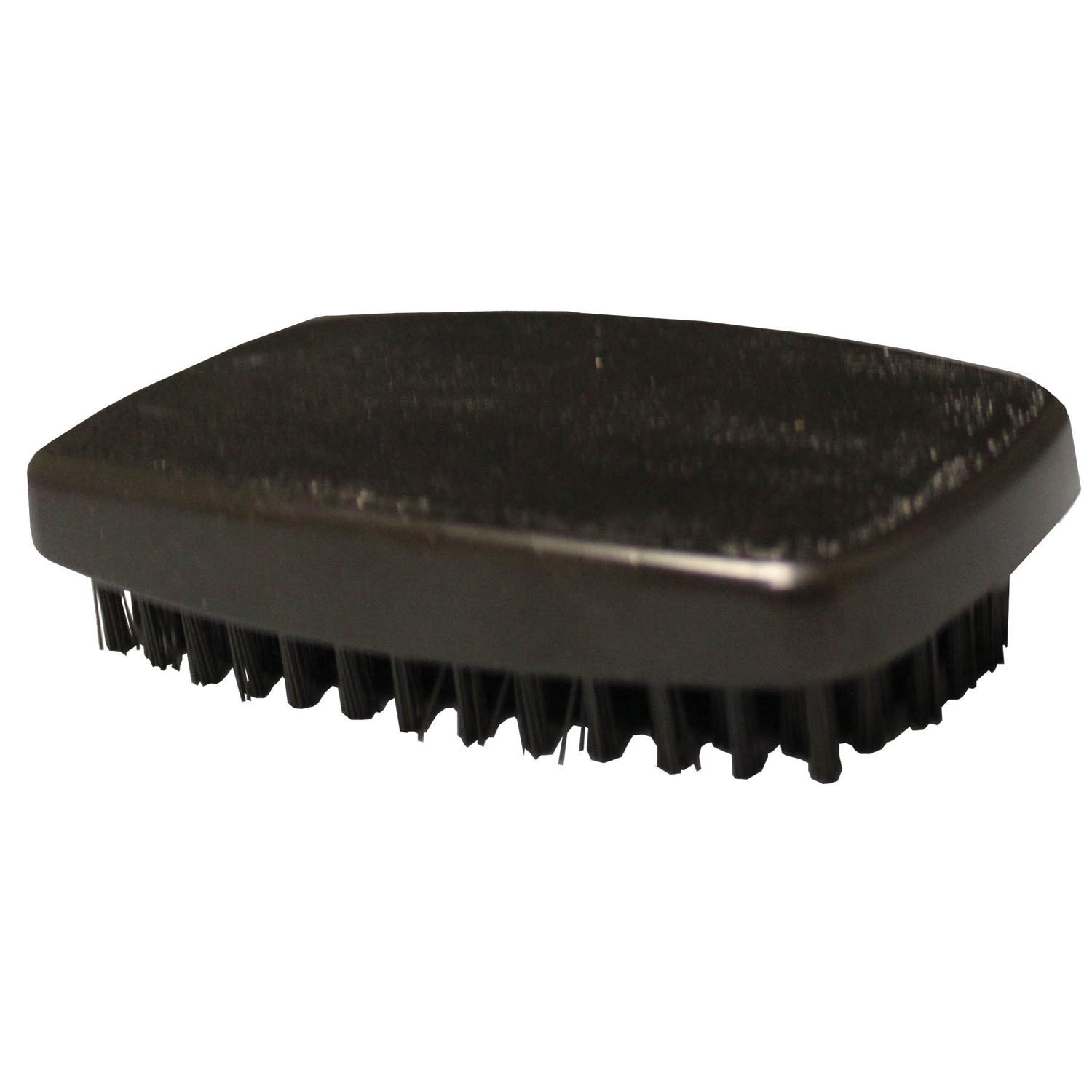Block Handle Hairbrush (Military Style), Black, Nylon Bristles, 12/bx, 24bx/cs
