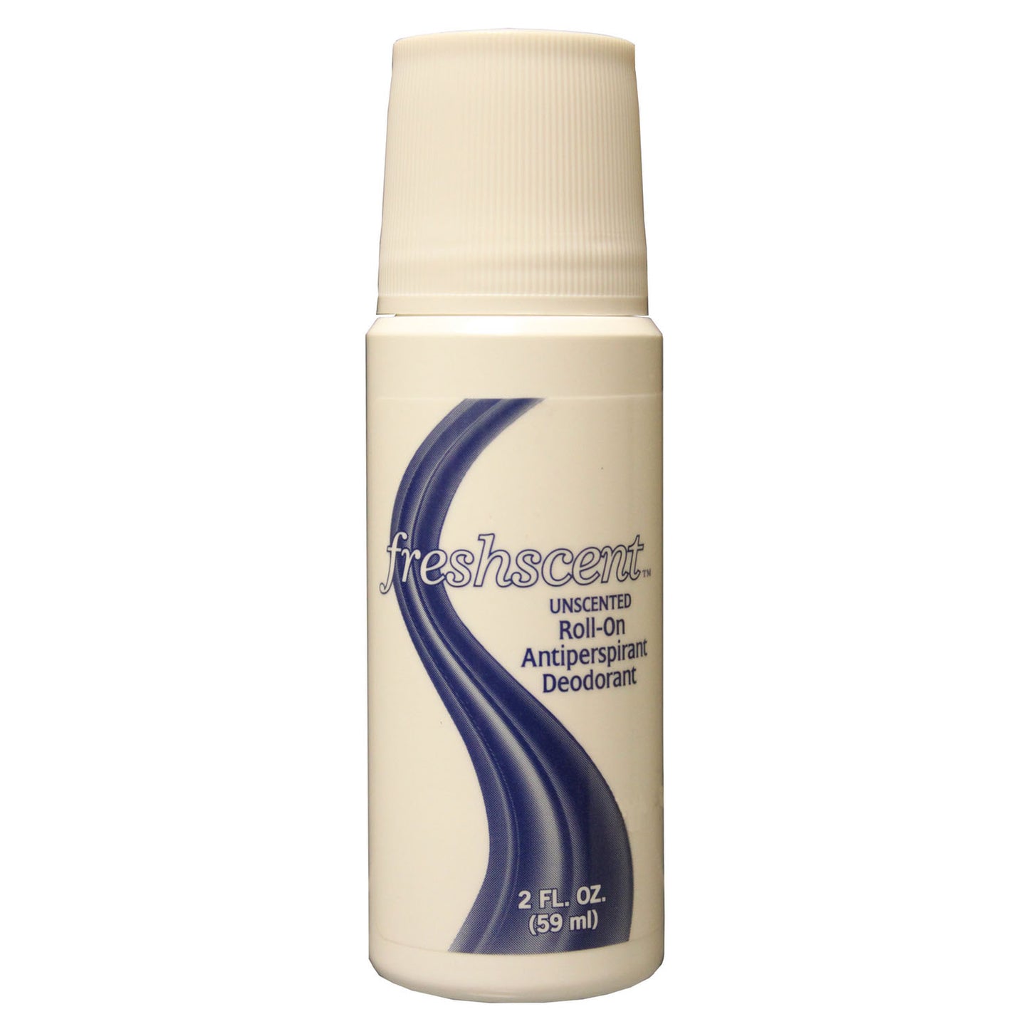 Anti-Perspirant Roll-On Deodorant, 2 oz White Bottle, Alcohol Free, Unscented, 96/cs (Made in USA)