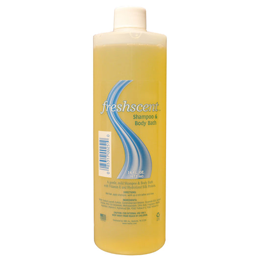 Shampoo & Body Bath, 16 oz, 12/cs (Made in USA)