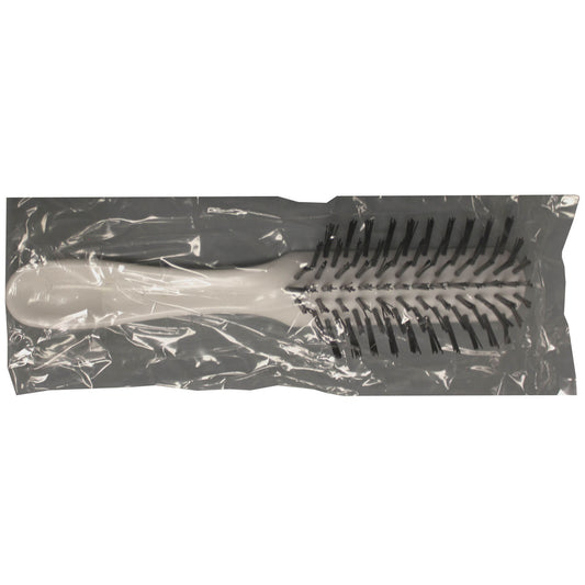 Adult Hairbrush, 7 Rows of Nylon Bristles, Individually Polybagged, 24/bx, 12 bx/cs
