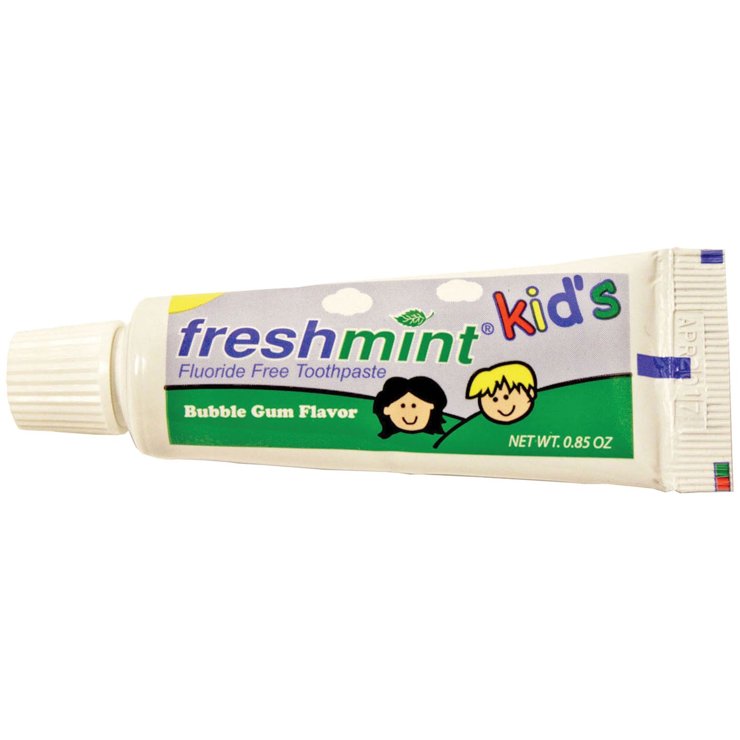 Kids Fluoride Free Toothpaste, Bubblegum Flavor, 0.85 oz, 36/bx, 4 bx/cs