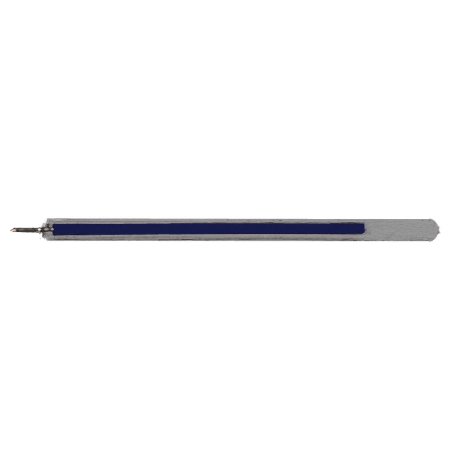 Flexible Pen & Cap, 4" Clear, Blue Ink, 144/bx, 10 bx/cs