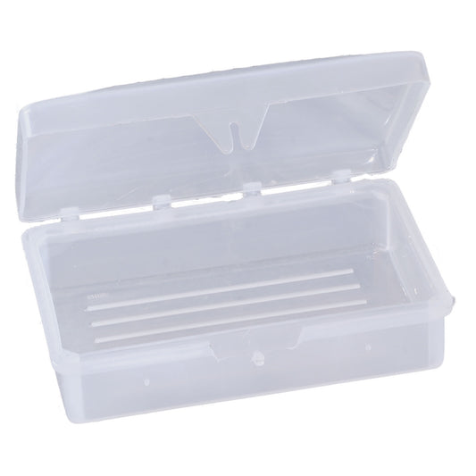 Clear Soap Dish, Hinged Lid, 100/cs