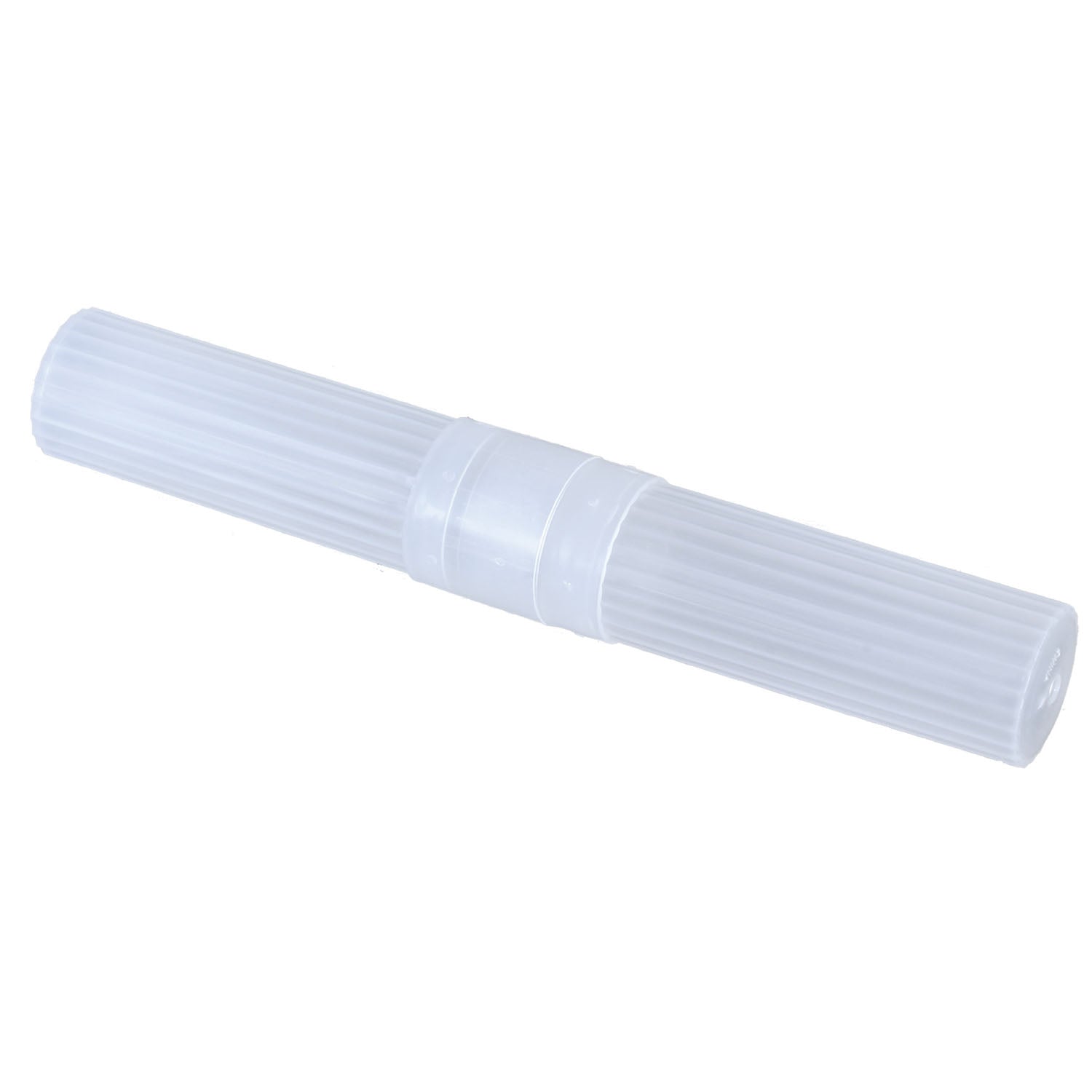 Cylinder Toothbrush Holder, Clear 2-Piece, Holds Toothbrushes 7" Long, 100/cs