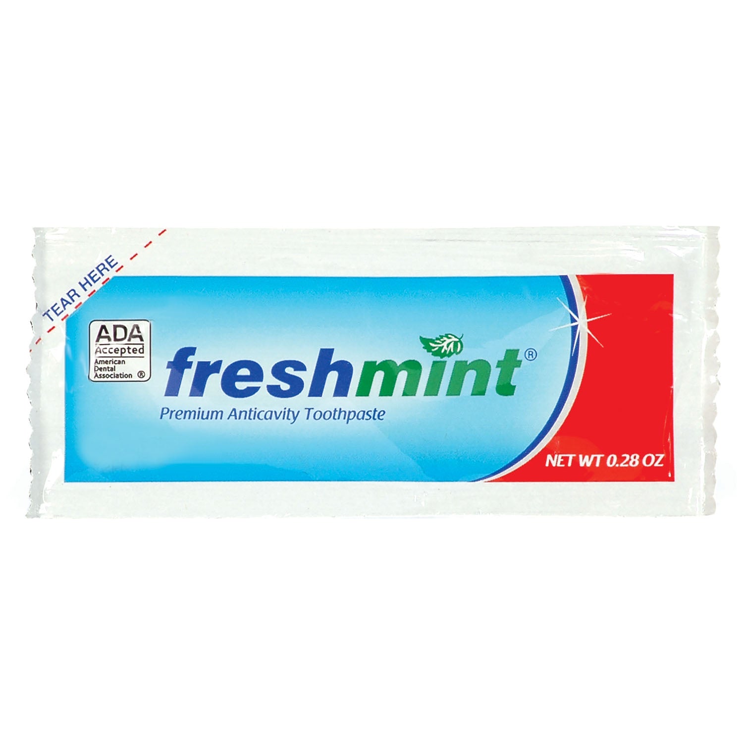 Freshmint Premium Anticavity Fluoride Toothpaste Packet , Single Use, 250/cs (Not Available for sale into Canada)