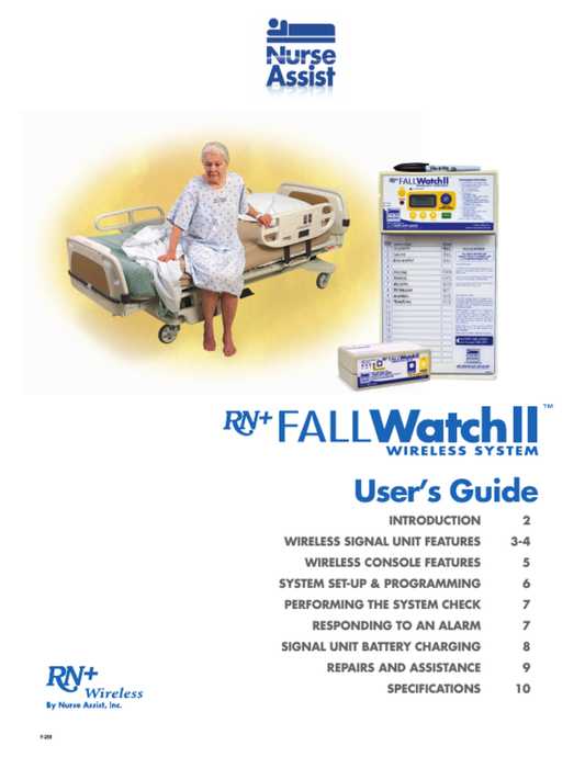 RN+ FALLWatch II Wireless Console