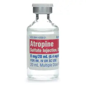 Atropine Sulfate Inj MDV NR 0.4mg/mL 20mL/Vl (00641625110)