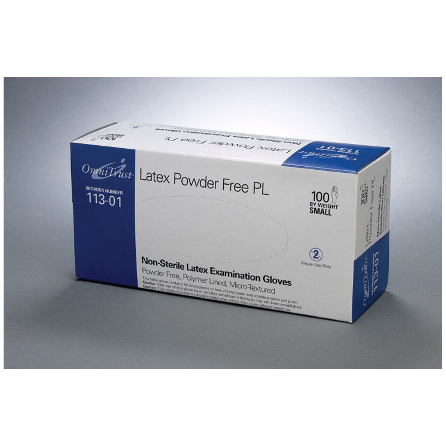 Exam Glove, Latex, Small, Powder Free (PF), 100/bx, 10 bx/cs (75 cs/plt) (See additional pricing for drop ship orders less than 1,000 cs)