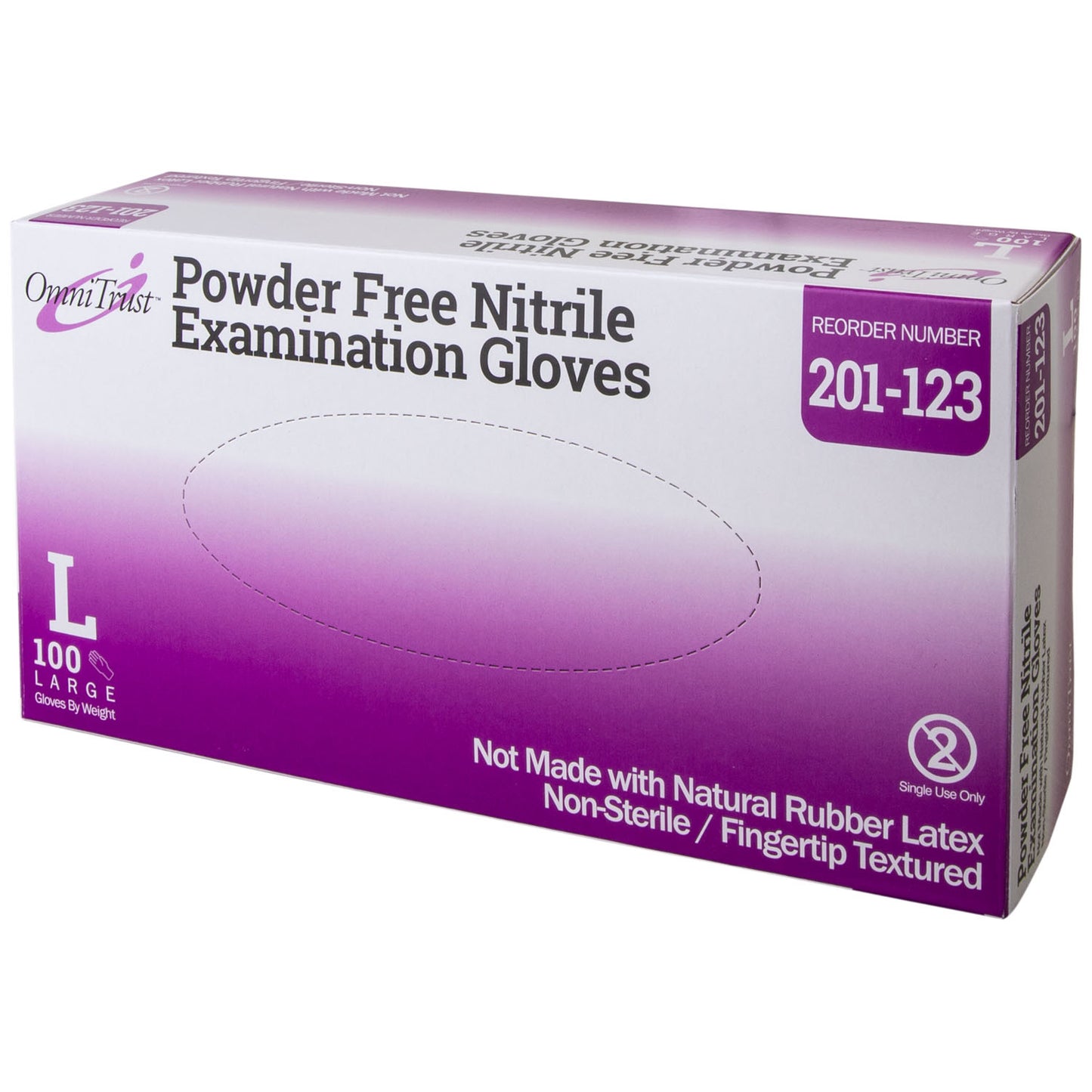 Exam Glove, Nitrile, Large, Textured Fingers, Blue, Powder Free (PF), 100/bx, 10 bx/cs (80 cs/plt) (See additional pricing for drop ship orders less than 1,000 cs)