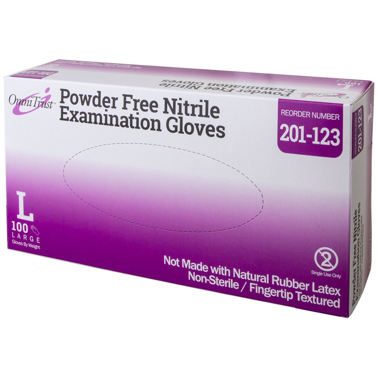 Exam Glove, Nitrile, Large, Textured Fingers, Blue, Powder Free (PF), 100/bx, 10 bx/cs (80 cs/plt) (See additional pricing for drop ship orders less than 1,000 cs)