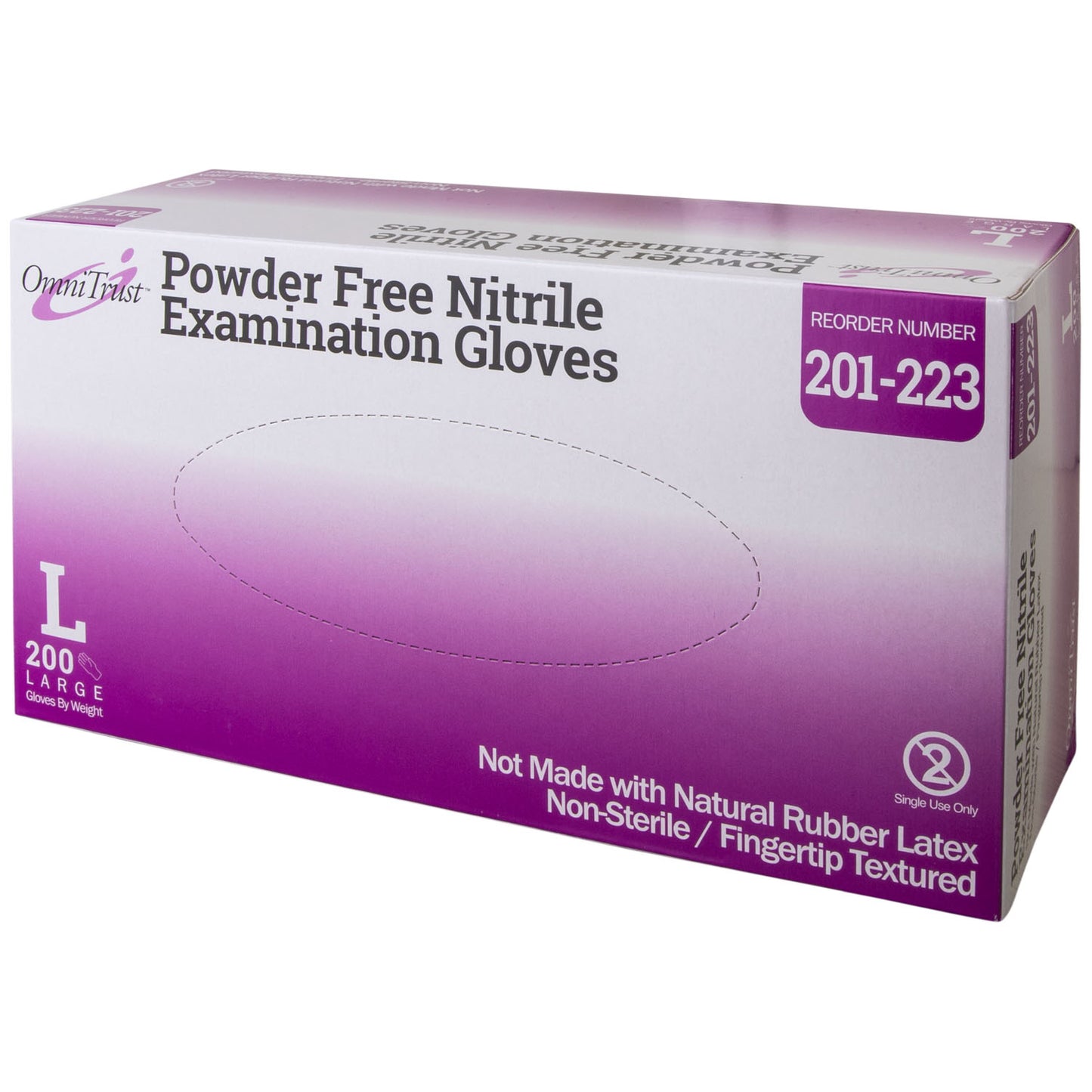 Exam Glove, Nitrile, Large, Textured Fingers, Blue, Powder Free (PF), 200/bx, 10 bx/cs (50 cs/plt) (See additional pricing for drop ship orders less than 1,000 cs)