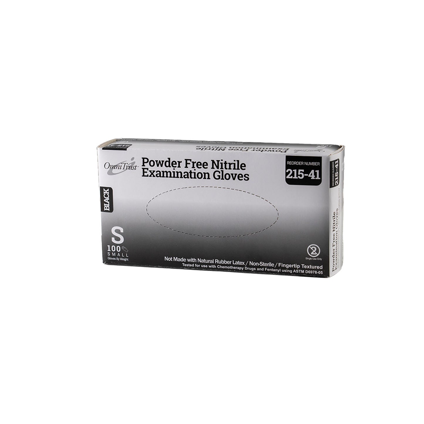 Exam Glove, Nitrile, 5.0g, Small, Power Free (PF), Black, 100/bx, 10bx/cs (See additional pricing for drop ship orders less than 1,000 cs)