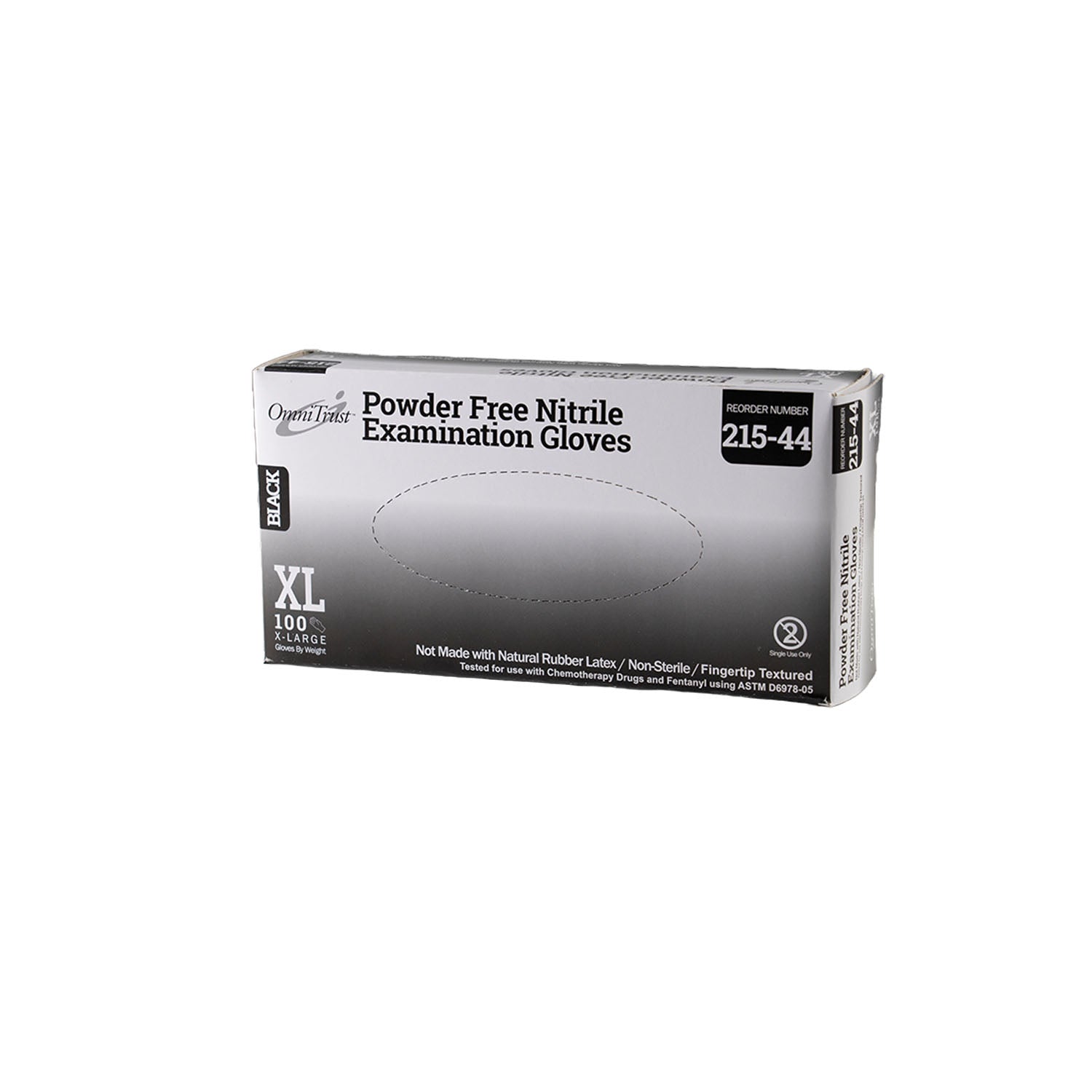 Exam Glove, Nitrile, 5.0g, X-Large, Power Free (PF), Black, 100/bx, 10bx/cs (See additional pricing for drop ship orders less than 1,000 cs)