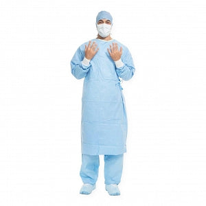 Aero Blue Surgical Gown, X-Large, Scrub Overwrap, Non Sterile, 384/cs (US Only)
