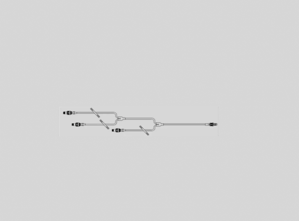 One-Link Catheter Extension Set, 3-Lead, Standard Bore, Needle-Free IV Connector with Neutral Fluid Displacement, Male Luer Lock Adapter with Retractable Collar, 1.8 ml, 8.8" Length, Non-Pyrogenic, Non-DEHP, Sterile, 200/cs (Rx) (Continental US Only) (Product Access Restricted. Check with your sales rep to verify eligibility)