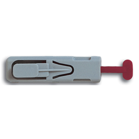 Lancet, Super/ High Flow, 18G, 1.8mm Penetration Depth, Burgundy, 100/bx (US & Canada Only)